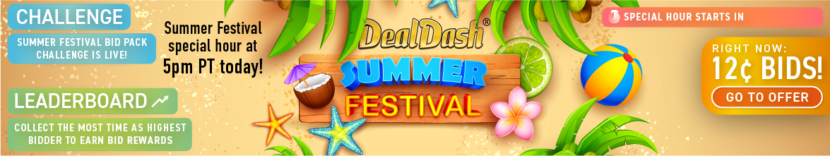 DealDash® - Sign up for free